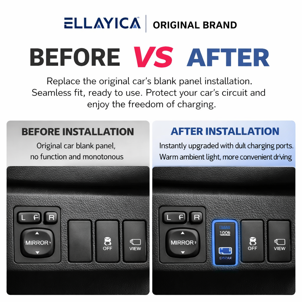130W Toyota Custom Fit Car Charger | 100W Type-C + 30W USB Fast Charging