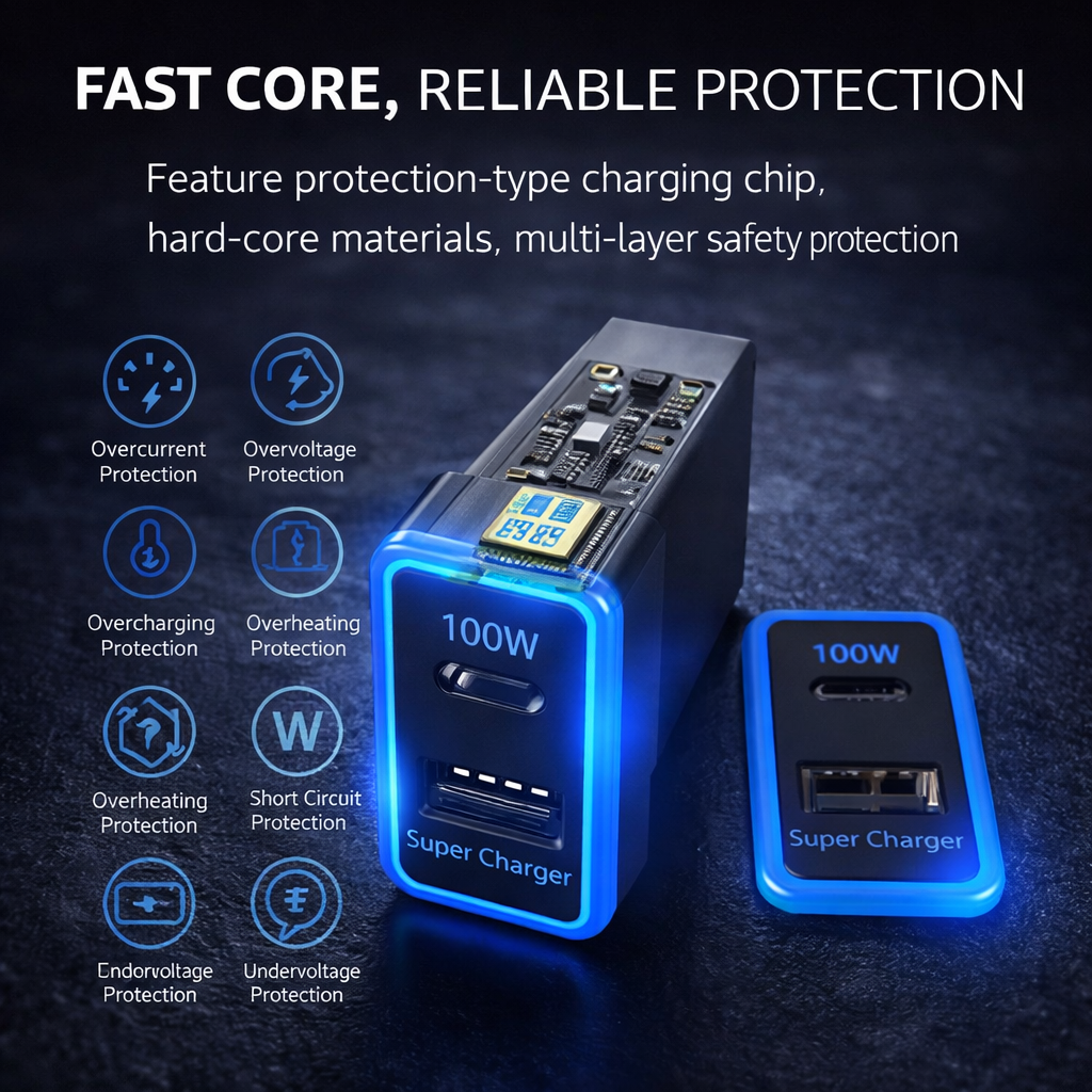 130W Toyota Custom Fit Car Charger | 100W Type-C + 30W USB Fast Charging
