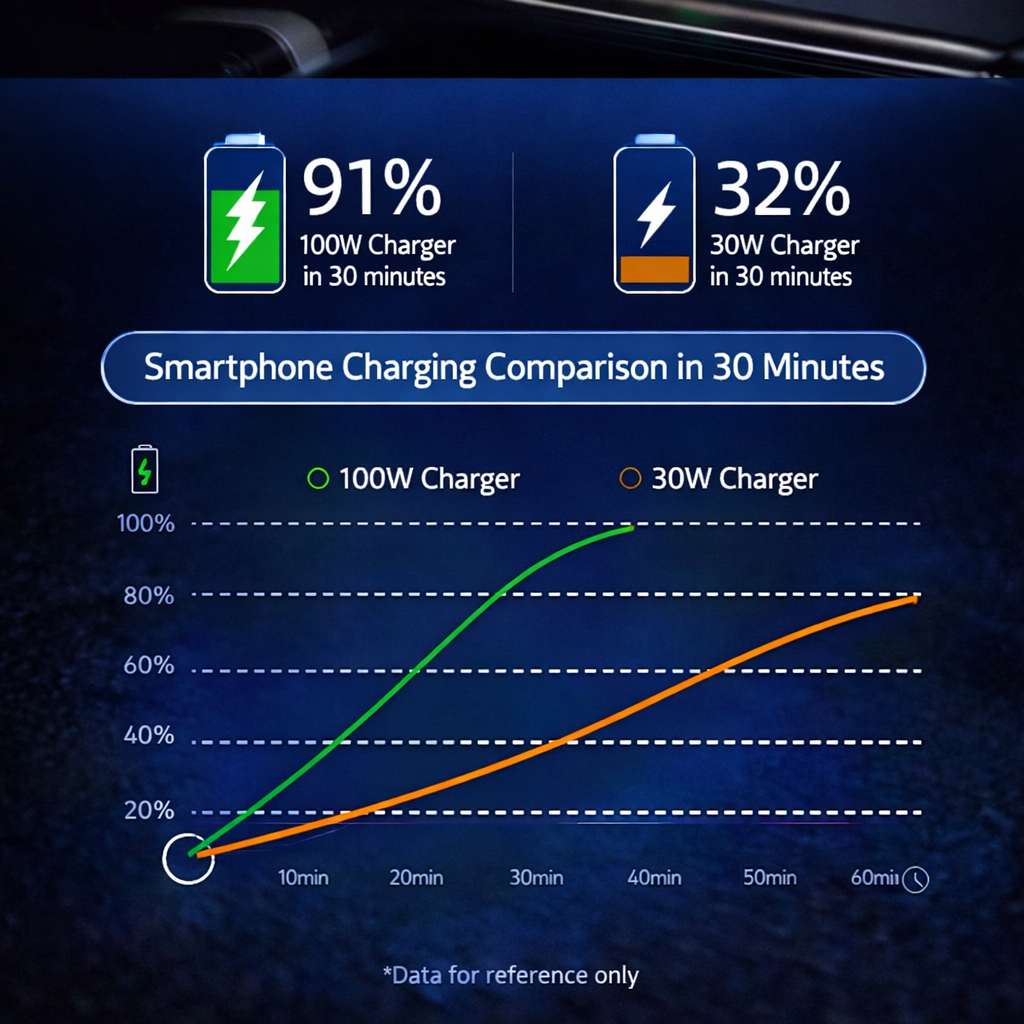 130W Toyota Custom Fit Car Charger | 100W Type-C + 30W USB Fast Charging