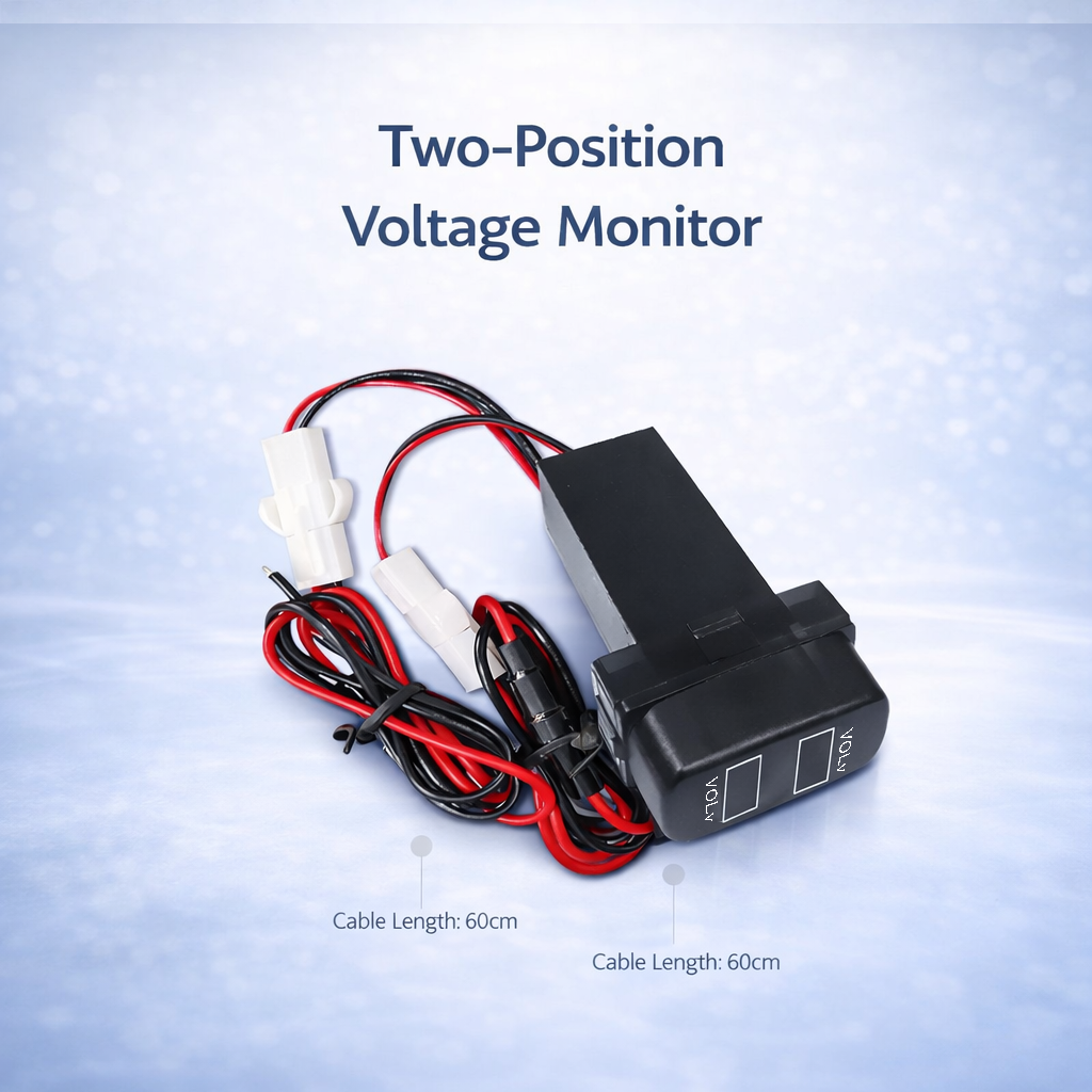 Mitsubishi USB Car Charger | Dashboard Module with Voltage & Temperature Display (OEM Fit)