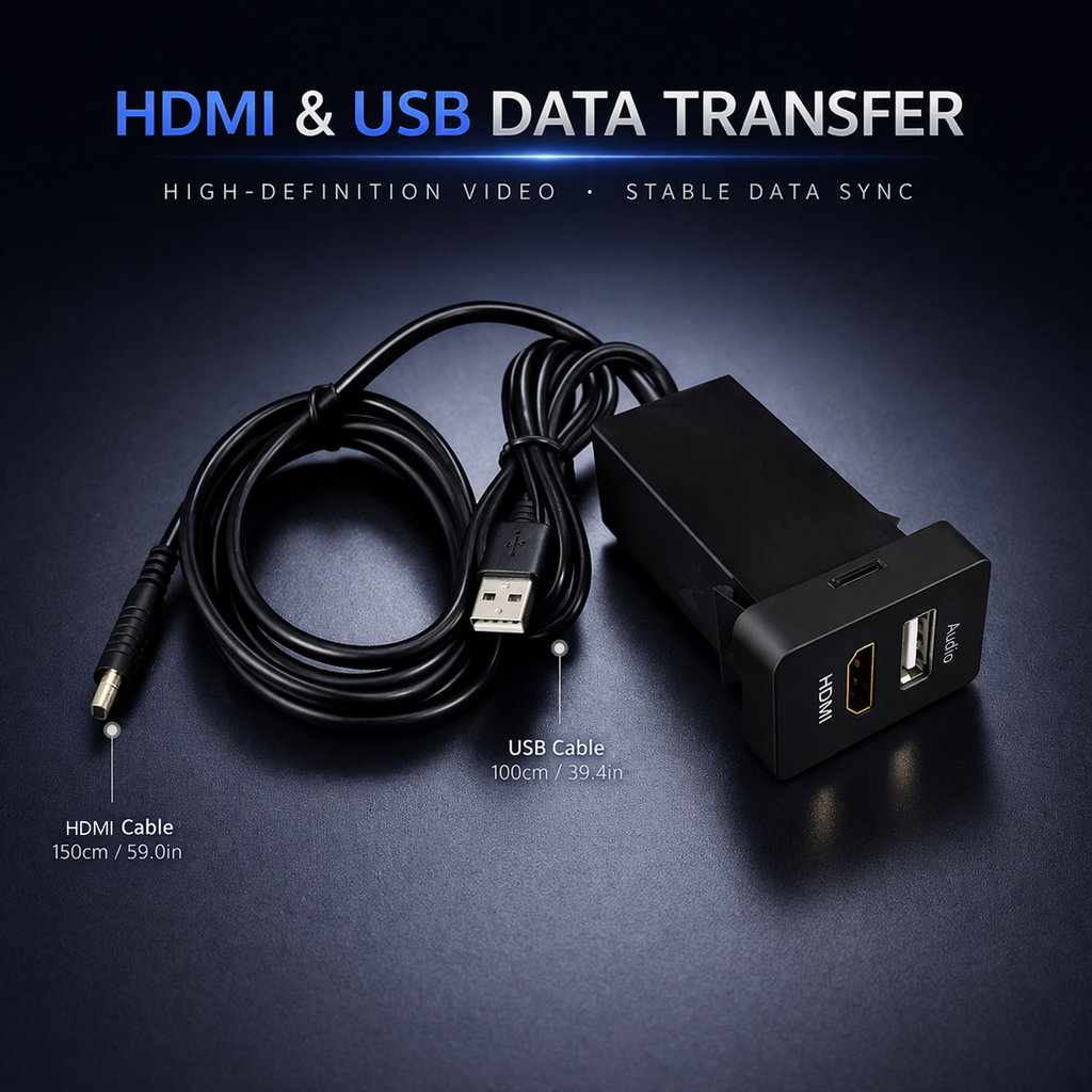 Toyota Corolla Special Vehicle Car Charger HDMI Audio | Multiple functional interfaces are available for selection.