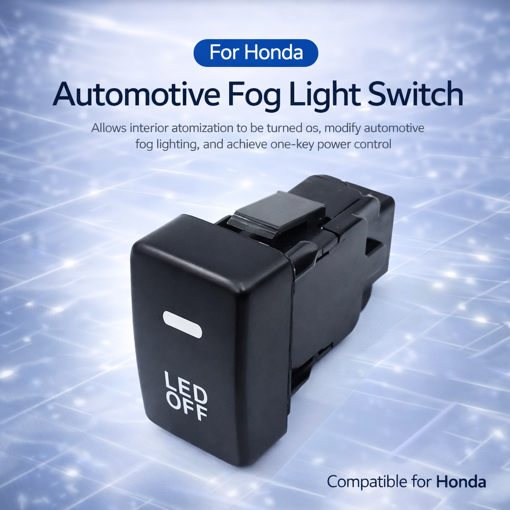 Suitable for Honda modification switches, fog lights, headlight indicators, recorder, radar, and tailgate control switches