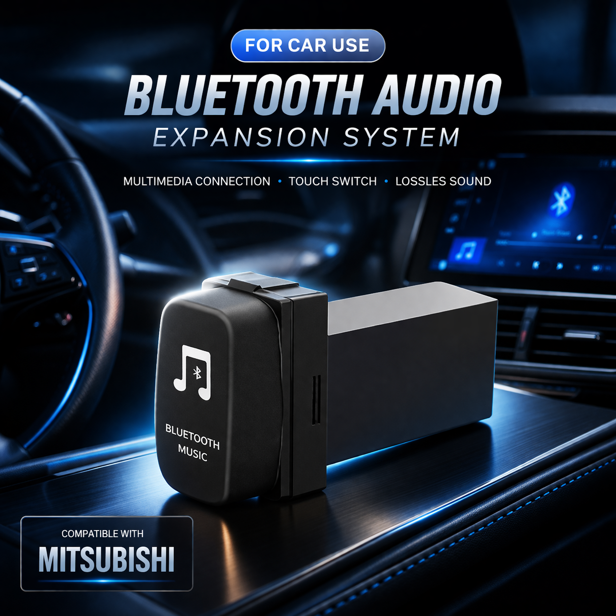A Bluetooth music receiver / MP3 player specially designed for Mitsubishi automobiles