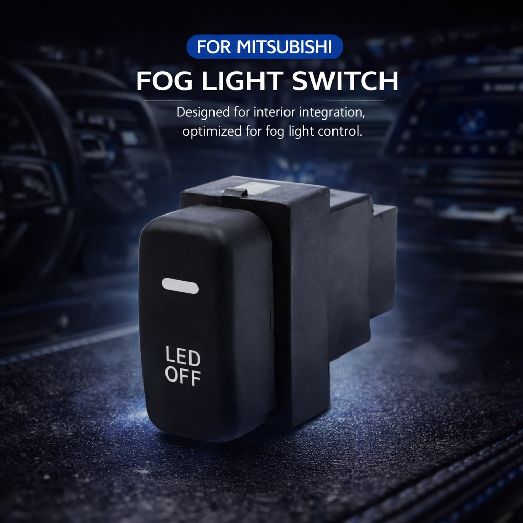 Applicable to Mitsubishi modified switch fog lights, daytime running lights, recorder, radar, tailgate, car switches
