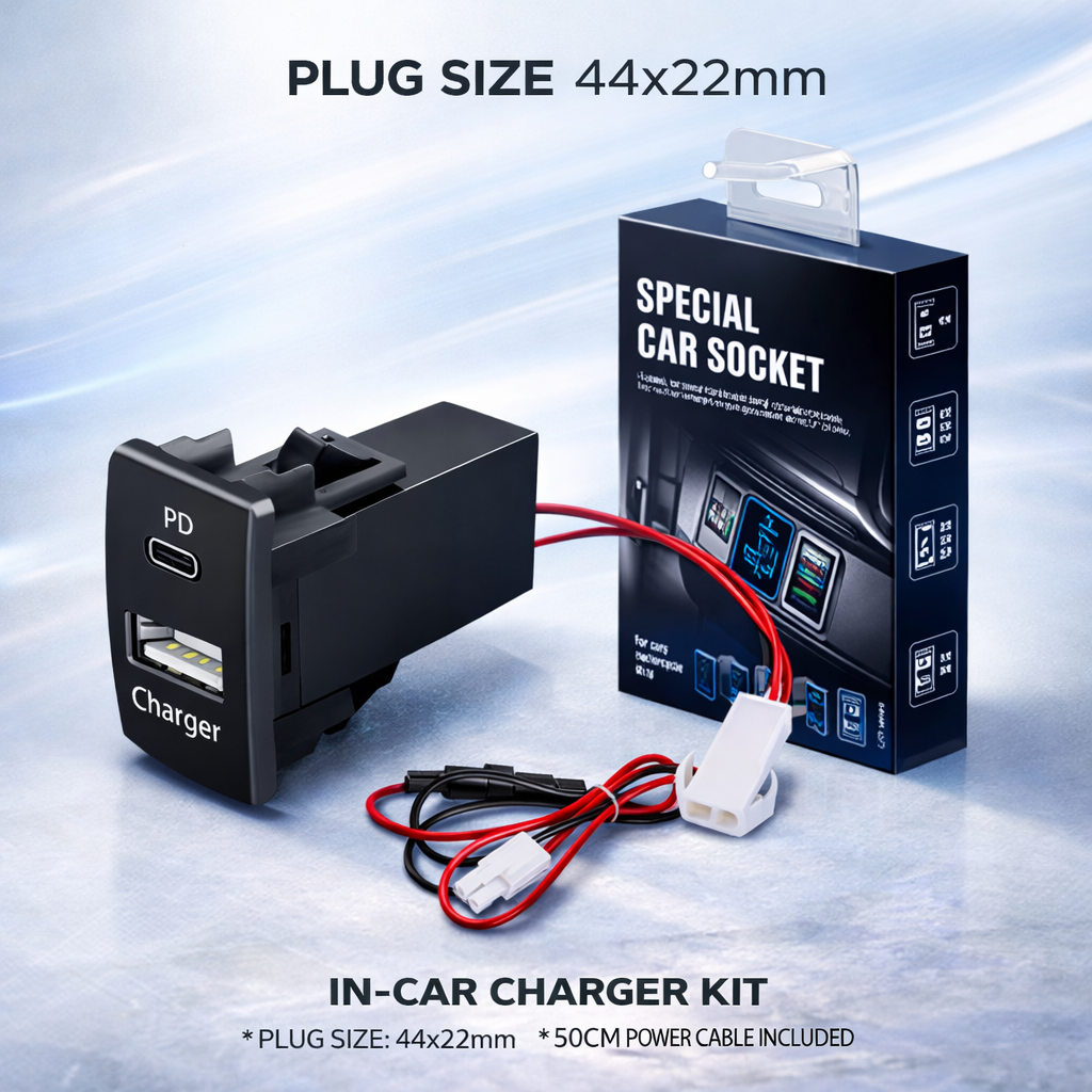 Honda PD USB Car Charger | OEM Dashboard Fast Charging Module (Type-C + USB-A)