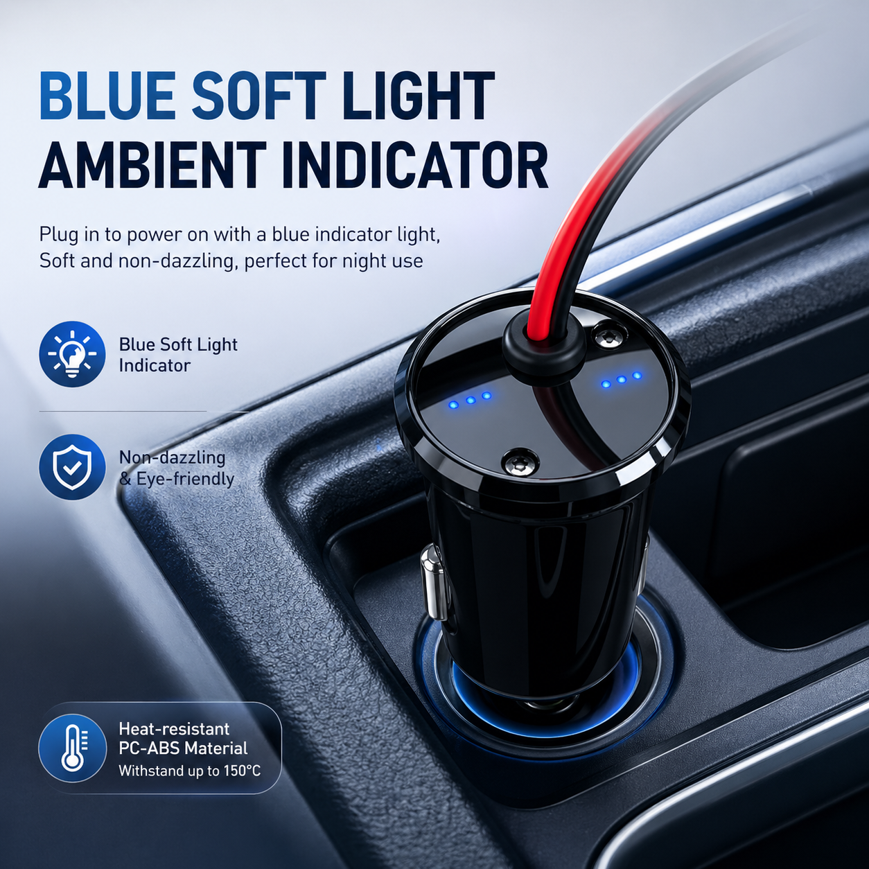 Car Cigarette Lighter Plug | 12V Power Adapter for Automotive Electrical Devices