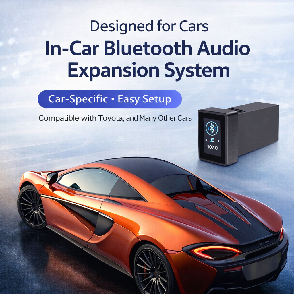 A Bluetooth music receiver / MP3 player specially designed for Toyota automobiles