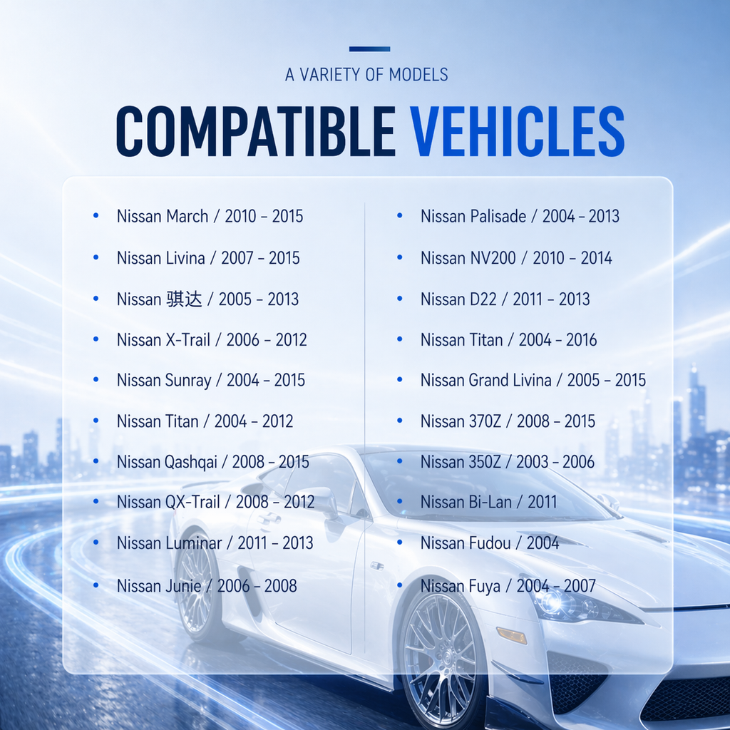 Applicable to the switches used for Nissan car modifications, such as fog lights, daytime running lights, parking recorders, radar, and tailgate.