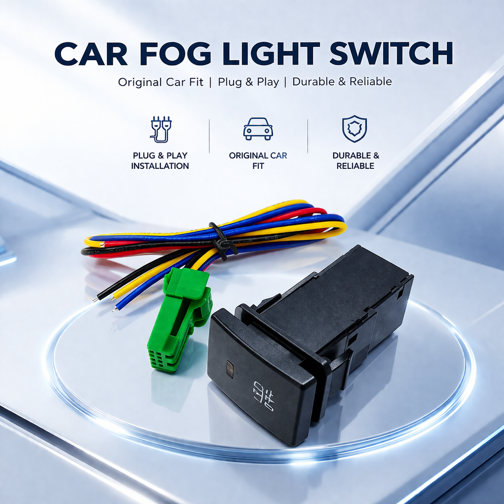 Suitable for Toyota modification switches, fog lights, headlight indicators, recorder, radar, and tailgate control switches