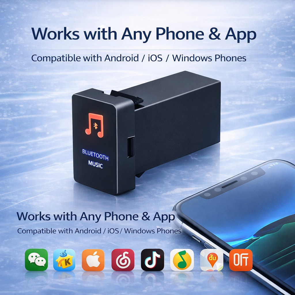 Hot-selling new product - Toyota in-car Bluetooth receiver, compatible with Toyota MP3 music player.