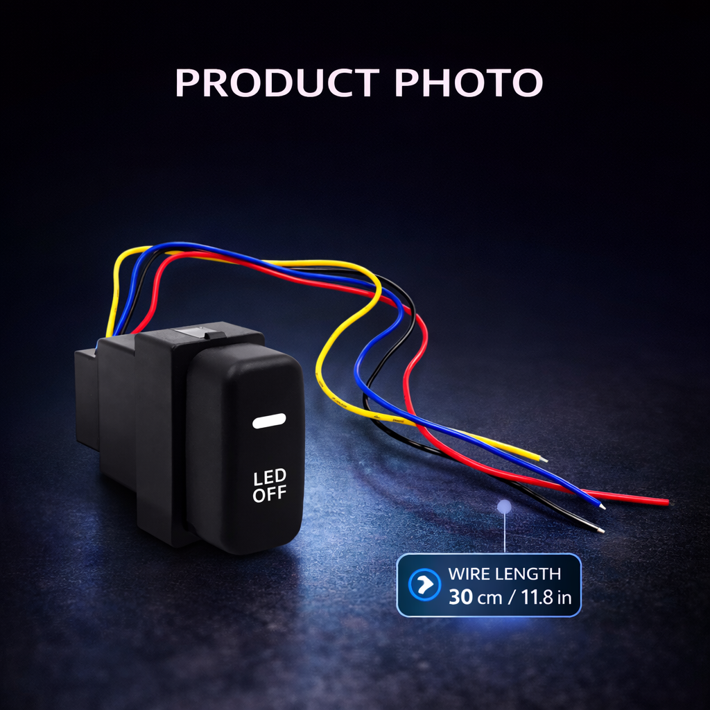 Applicable to Mitsubishi modified switch fog lights, daytime running lights, recorder, radar, tailgate, car switches