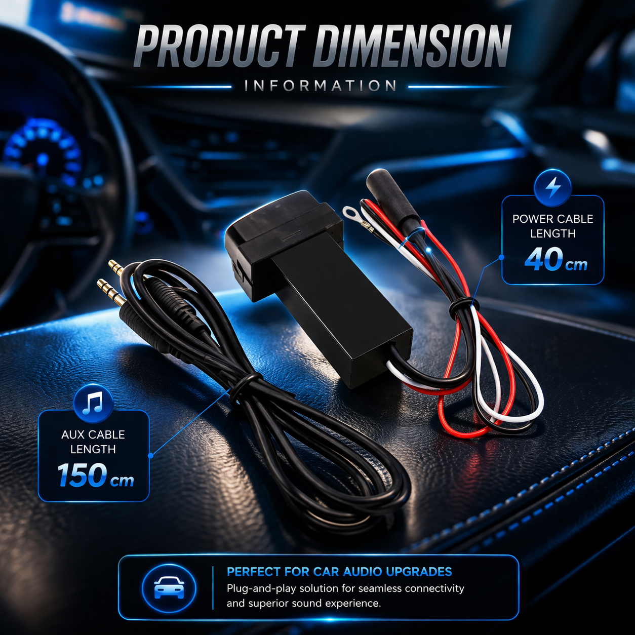 A Bluetooth music receiver / MP3 player specially designed for Mitsubishi automobiles