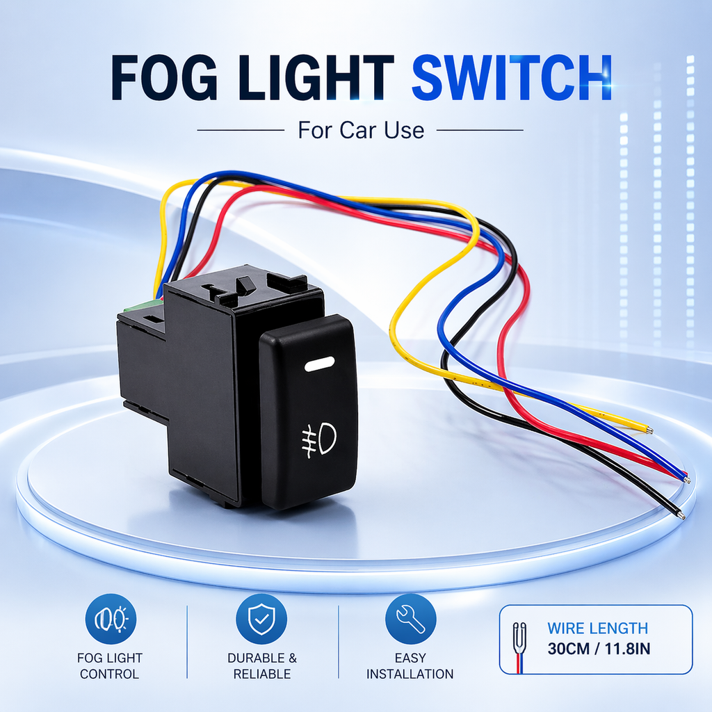 Applicable to the switches used for Nissan car modifications, such as fog lights, daytime running lights, parking recorders, radar, and tailgate.