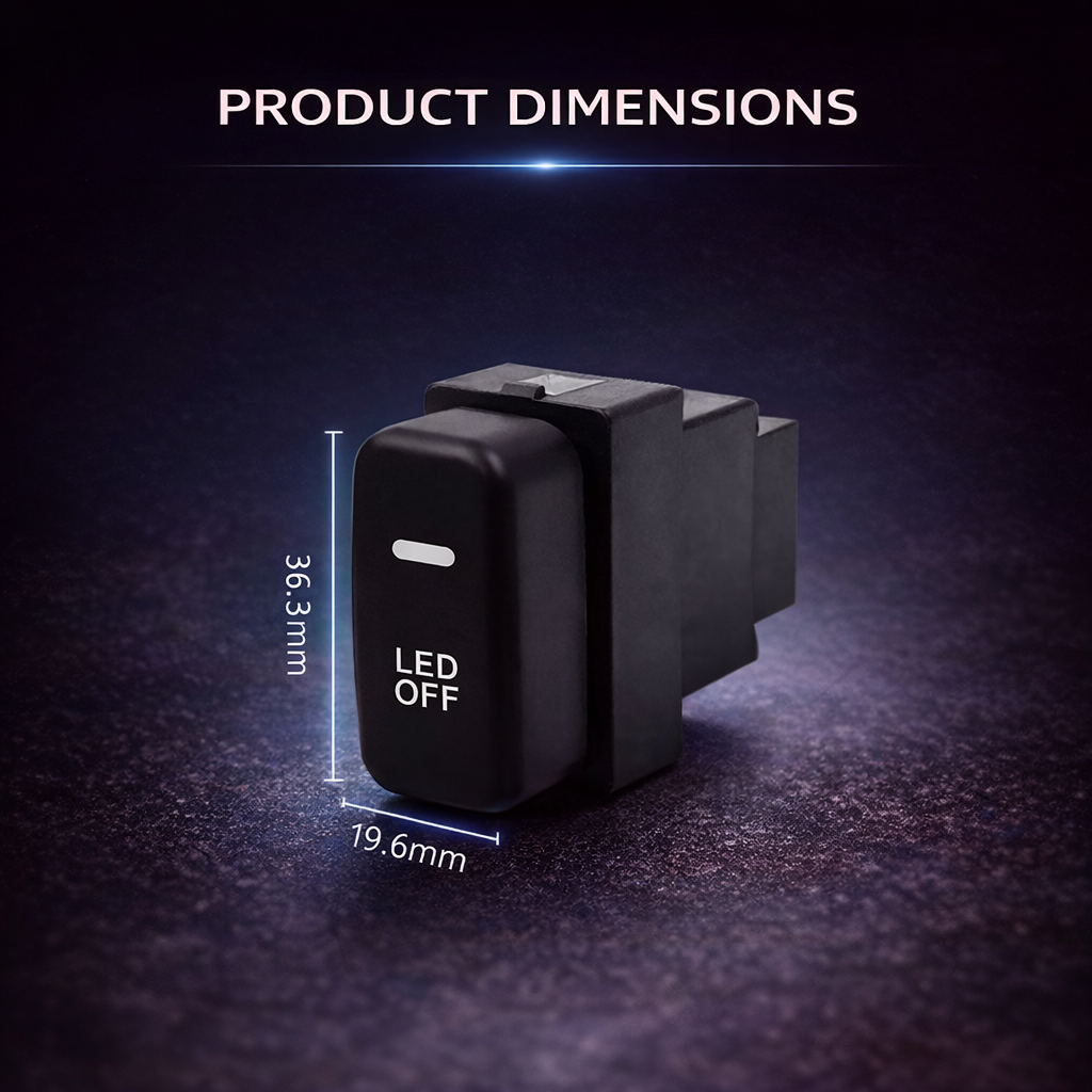 Applicable to Mitsubishi modified switch fog lights, daytime running lights, recorder, radar, tailgate, car switches