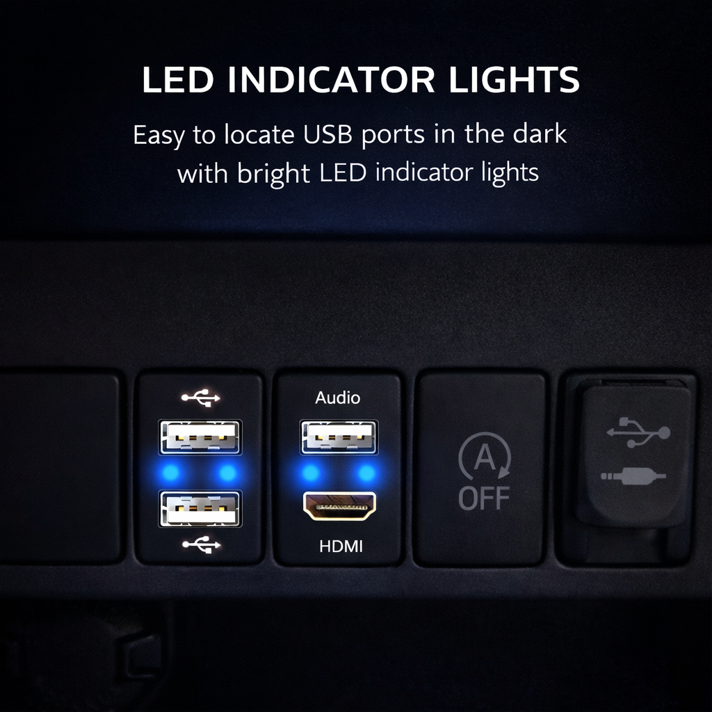 Toyota Corolla Special Vehicle Car Charger HDMI Audio | Multiple functional interfaces are available for selection.