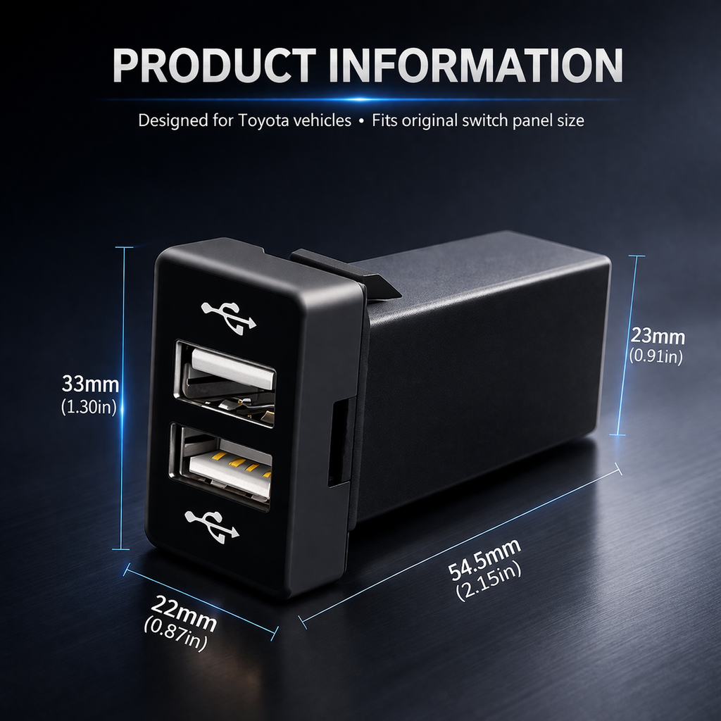 Toyota Corolla Special Vehicle Car Charger HDMI Audio | Multiple functional interfaces are available for selection.
