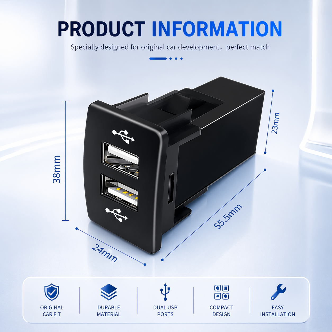 Nissan Multi-Function Dashboard Module | USB Charger, Audio, HDMI & AUX Panel (OEM Fit)
