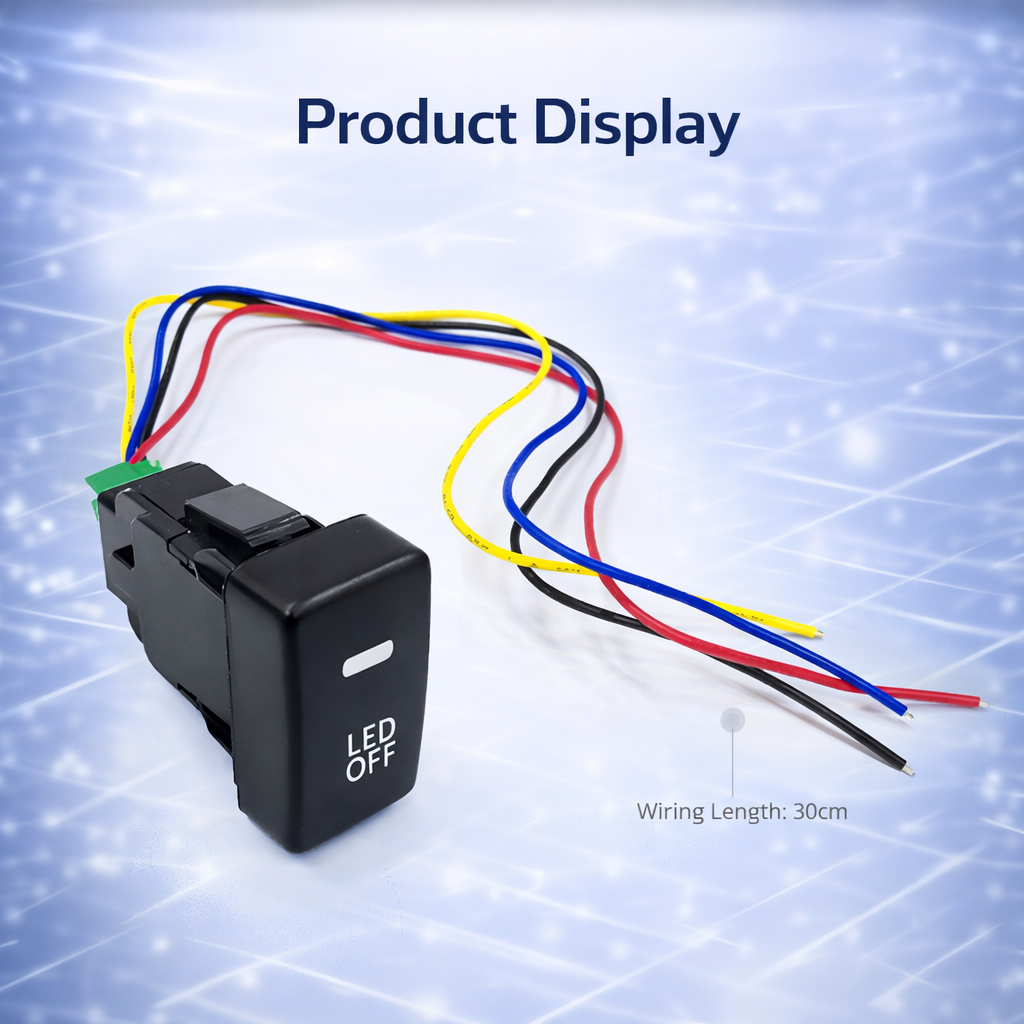 Suitable for Honda modification switches, fog lights, headlight indicators, recorder, radar, and tailgate control switches