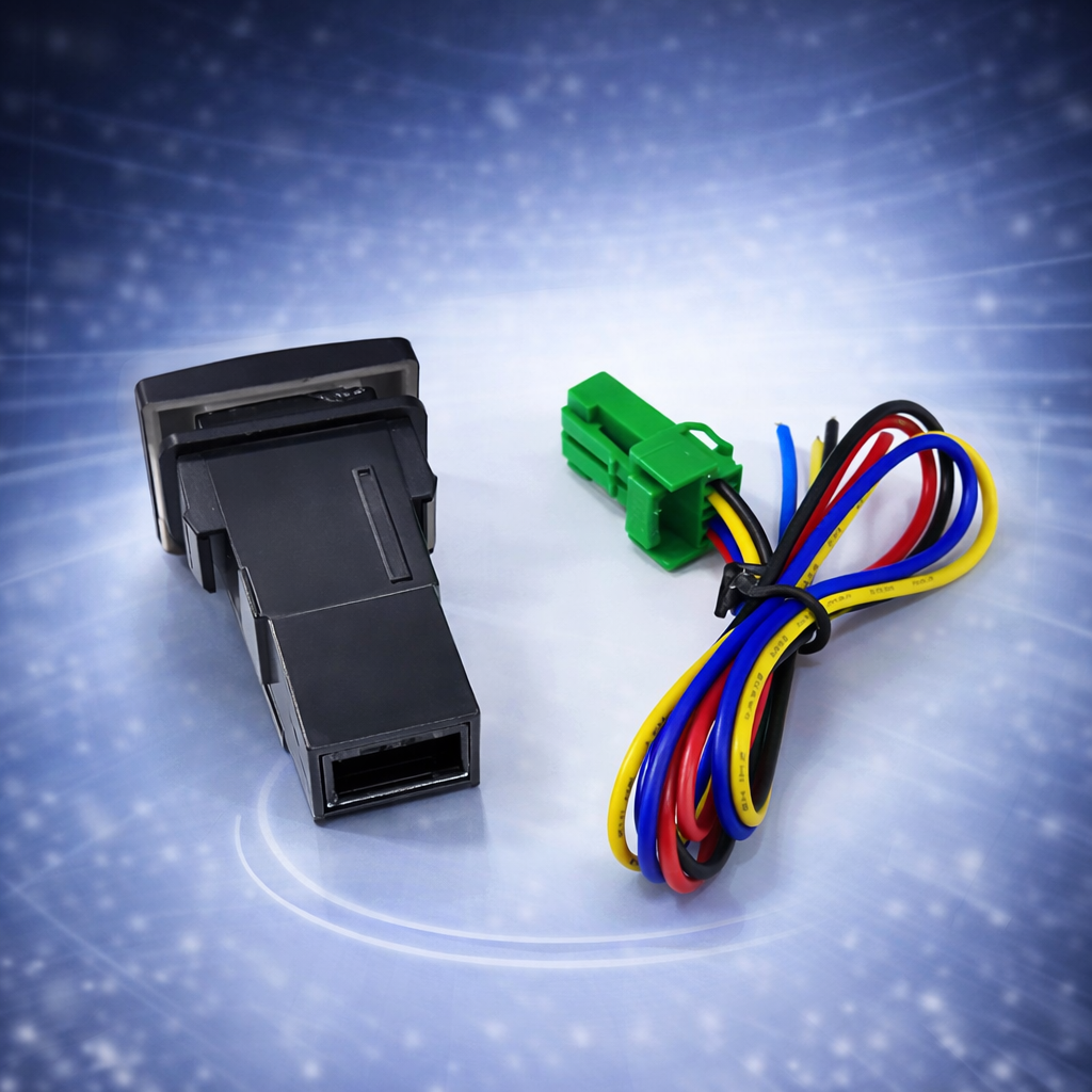 Suitable for Toyota modification switches, fog lights, headlight indicators, recorder, radar, and tailgate control switches