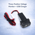 Mitsubishi USB Car Charger | Dashboard Module with Voltage & Temperature Display (OEM Fit)