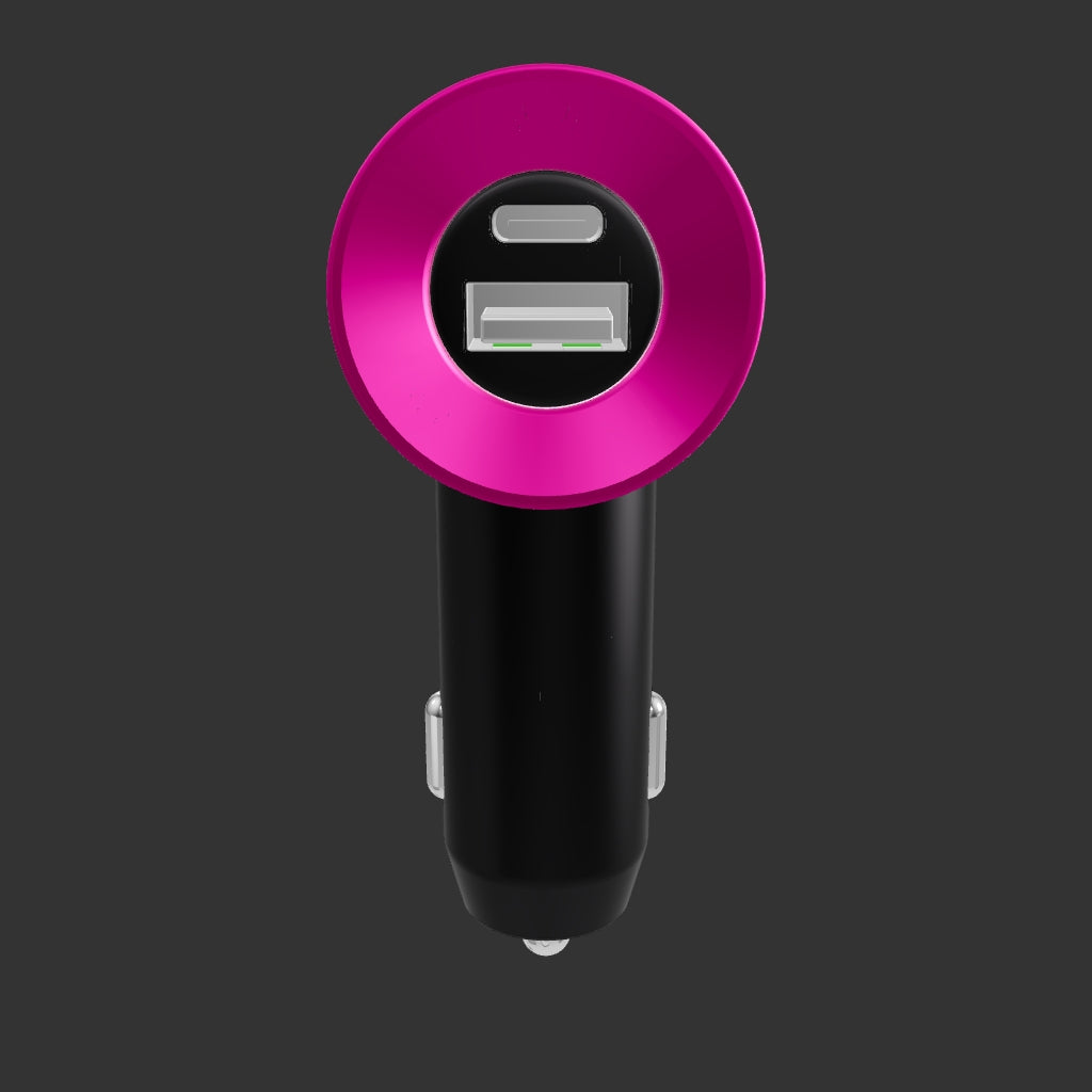 Type-C + USB car charger– Compact Fast Charging for Phones & Devices