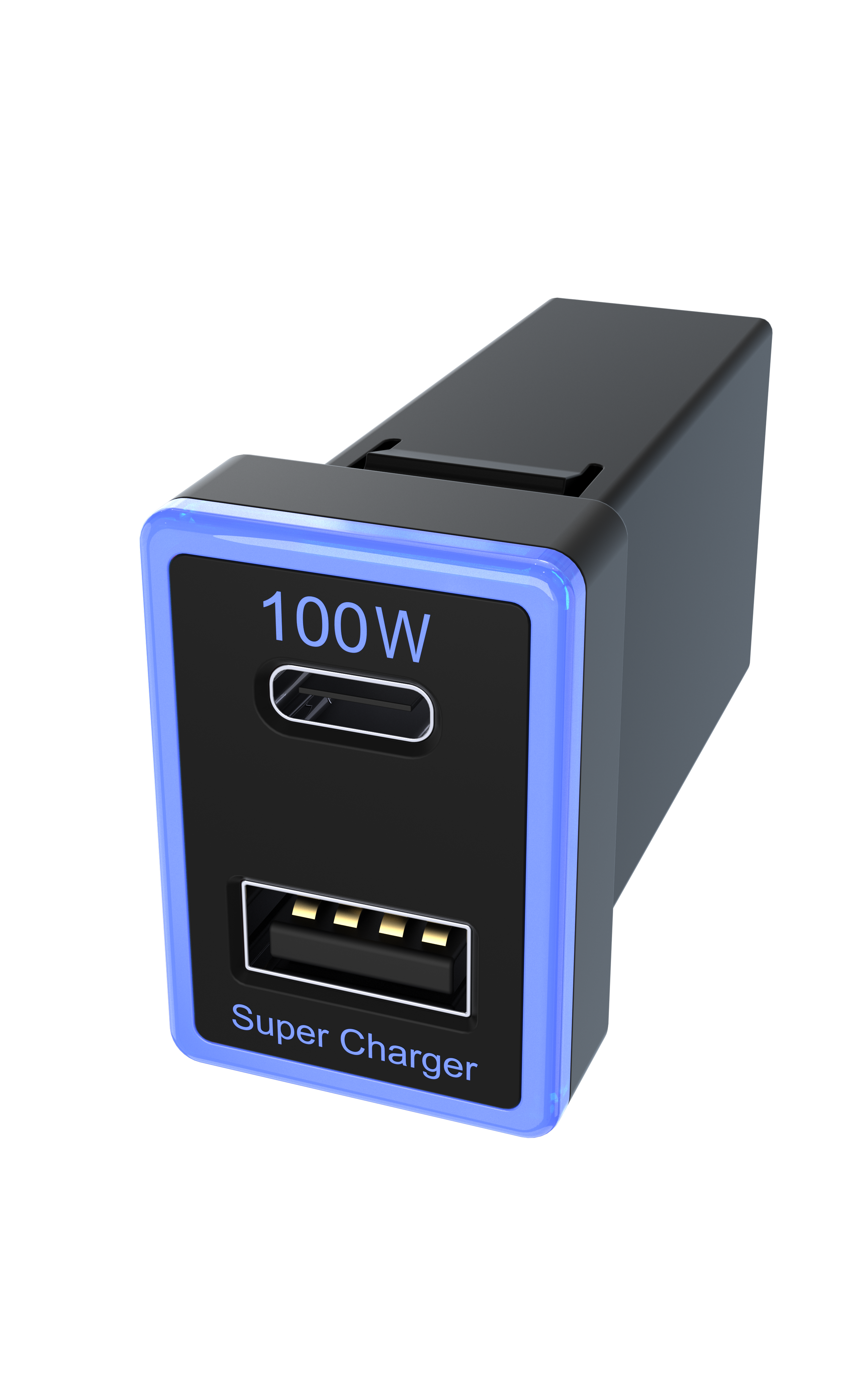 130W Toyota Custom Fit Car Charger | 100W Type-C + 30W USB Fast Charging