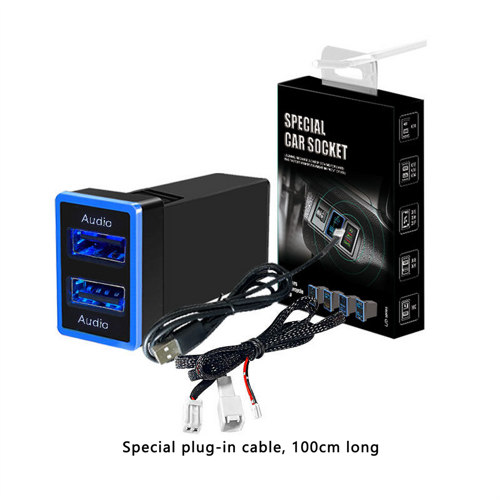 Suitable for multiple Toyota models,USB charging + Audio USB port interface.